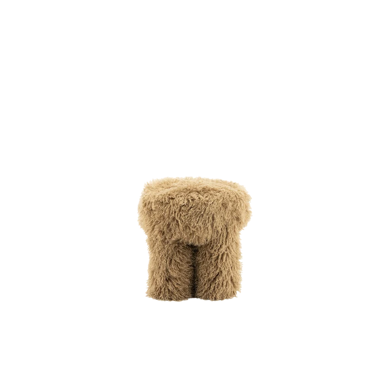 Taburete Doodly Faux fur