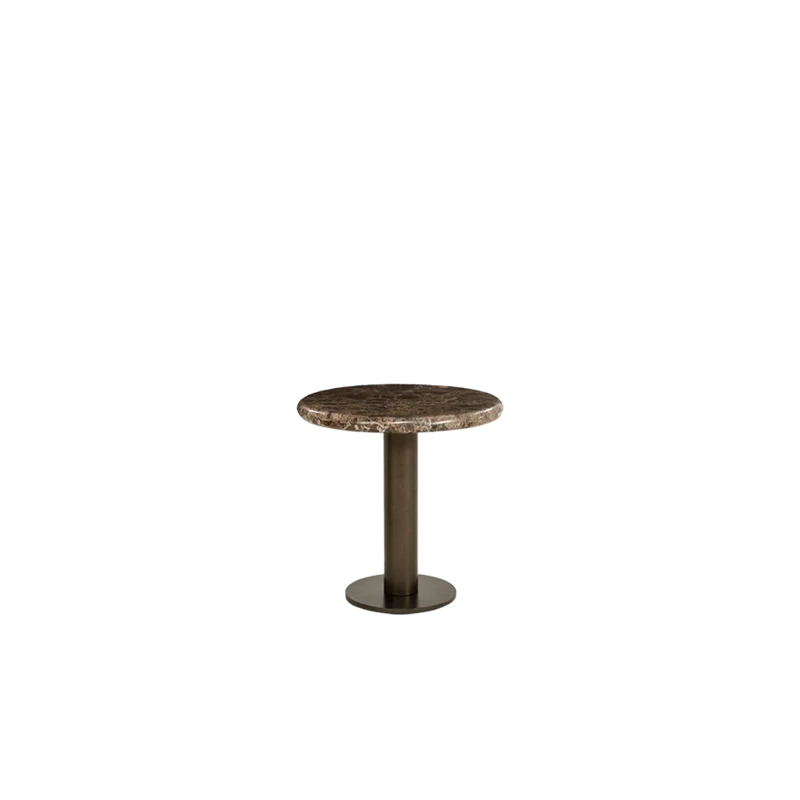 Mesa de centro redonda en mármol Luigi D45cm