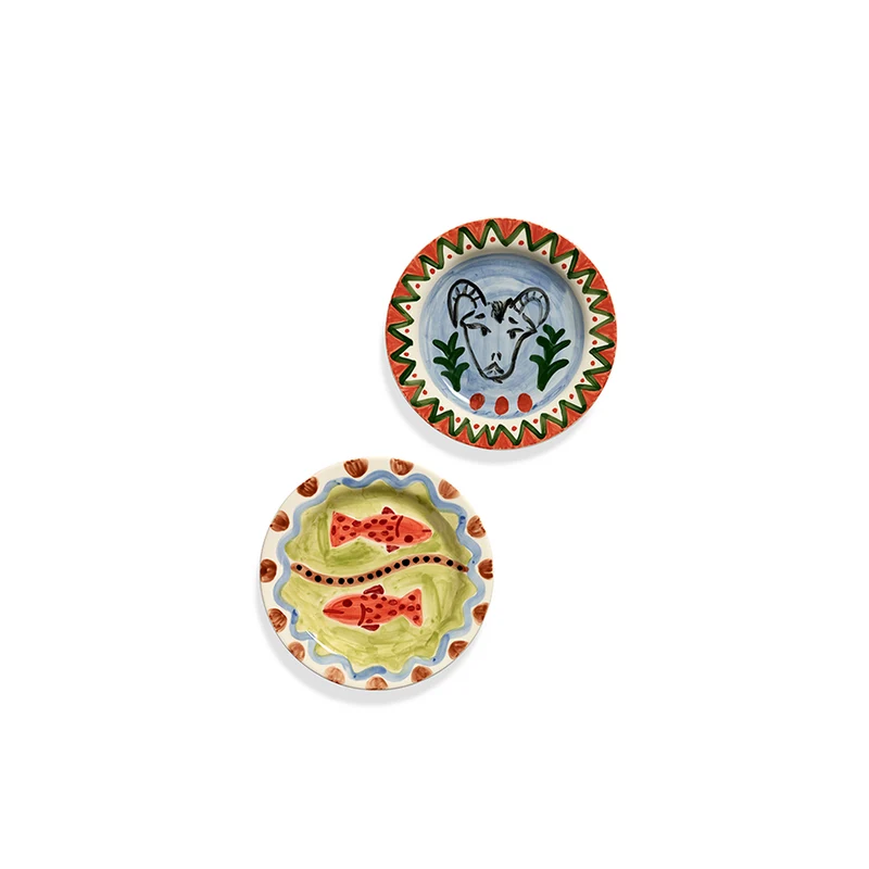 Set de 2 platos llanos - Los Amantes