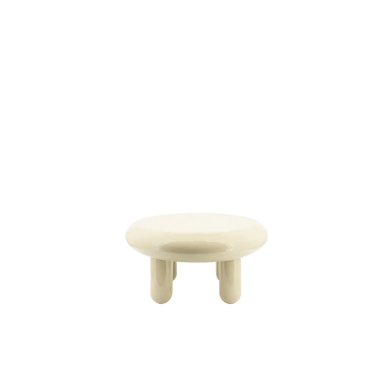 Mesa de centro redonda baloon beige D70cm