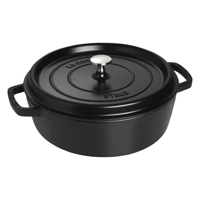 Staub - Cocotte baja 28 cm Negro