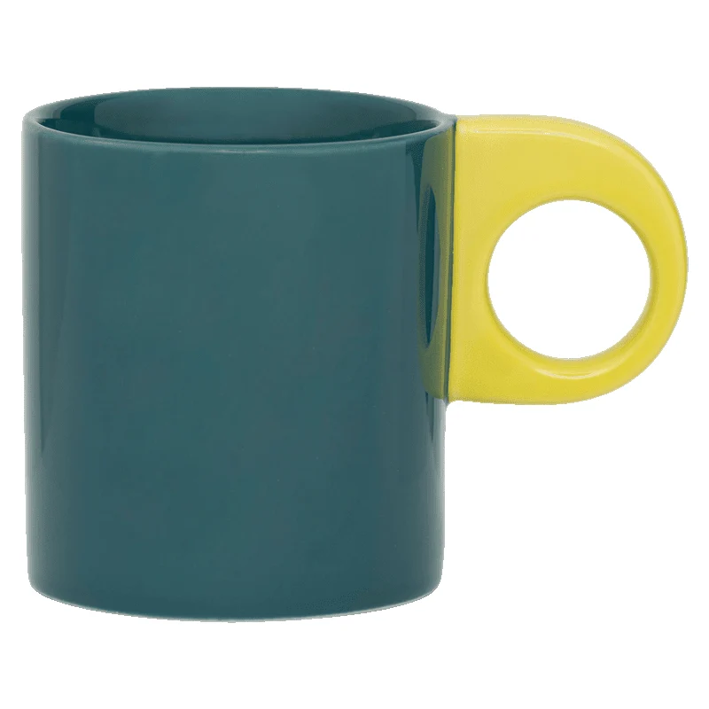 Taza de café con temática de naturaleza urbana - Nissa - Garza Verde