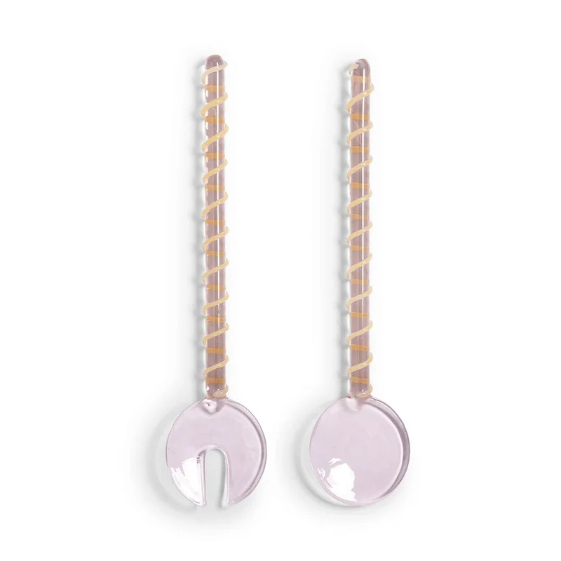 &Klevering - Cubiertos para ensalada Sling - Rosa