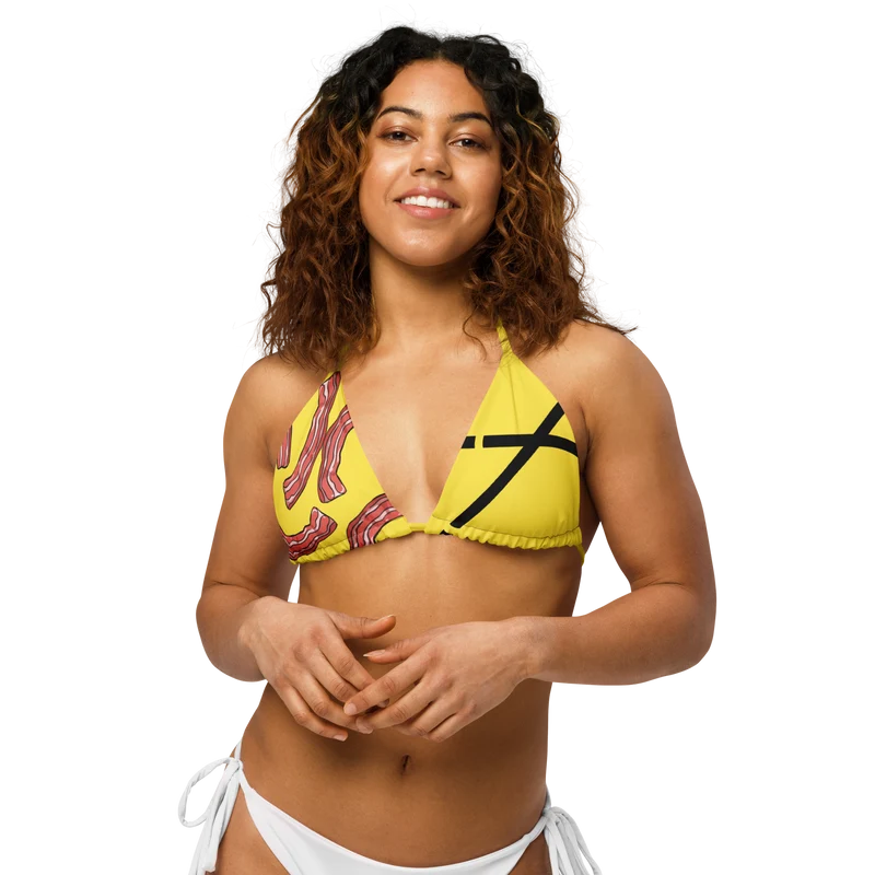 Recycled Bacon-string bikini top