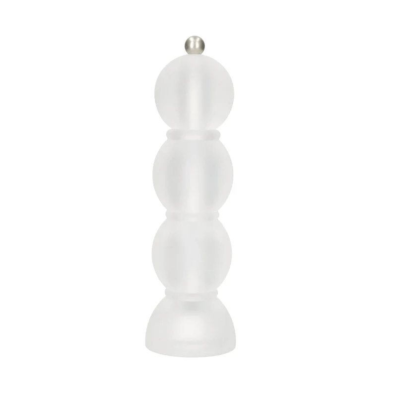 Addison Ross - Molinillo de sal y pimienta de bobina Frosty Clear 24 cm