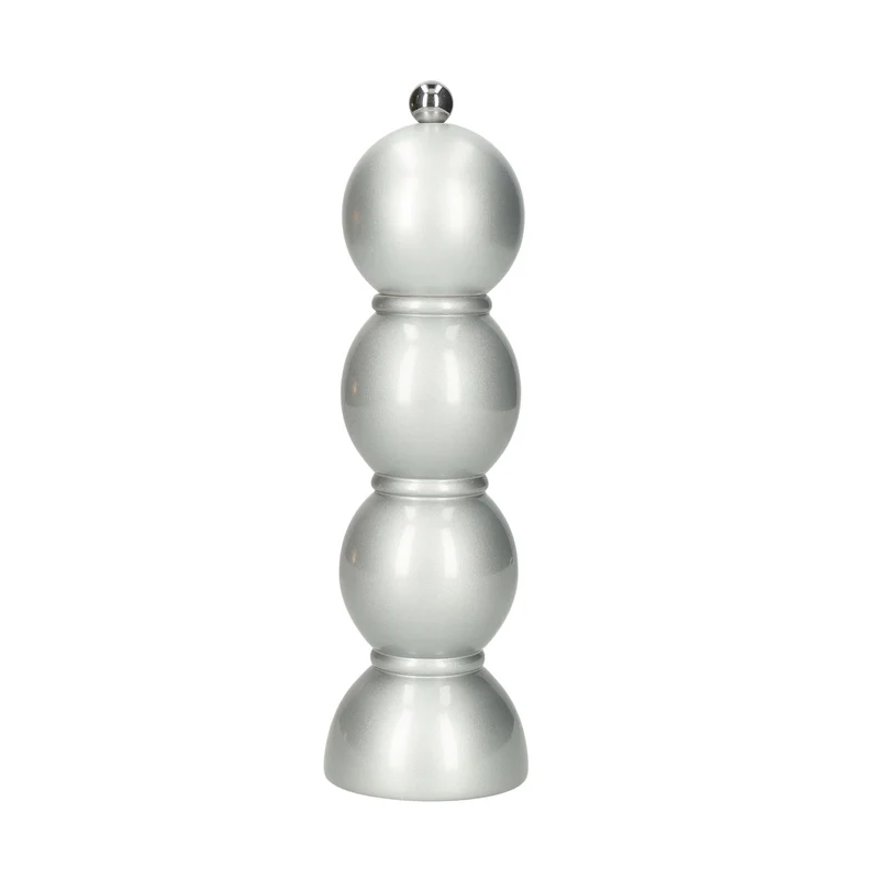 Addison Ross - Molinillo de pimienta y sal de bobina plateado de 24 cm