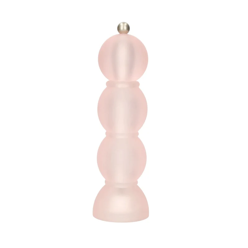 Addison Ross - Molinillo de sal y pimienta de bobina rosa pálido escarchado 24 cm