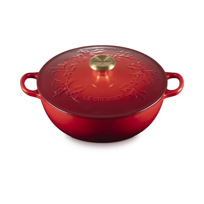 Le Creuset - Marmite Holly Cherry Red 26 cm 4,1 L