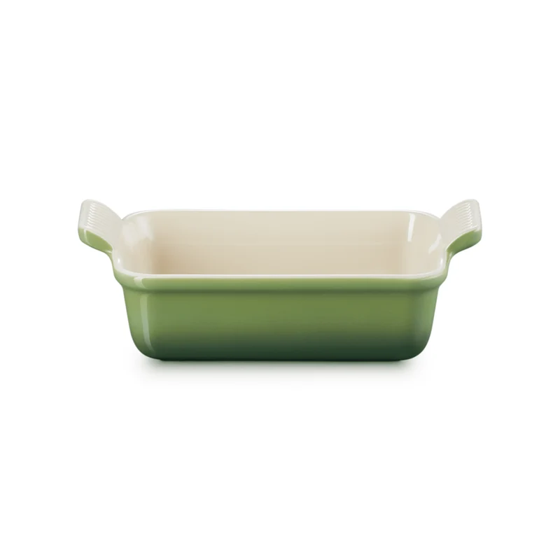 Le Creuset - Fuente de horno Heritage rectangular de bambú 19 x 14 cm