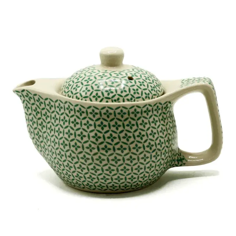 Tetera pequeña de porcelana con mosaico