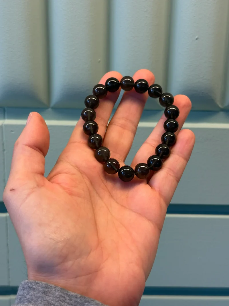 Pulsera de bolas de Tectita