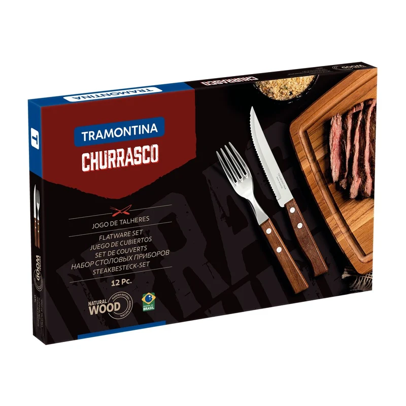 Tramontina 12-Piece Traditional BBQ Set – Classic Tools for Authentic Grilling