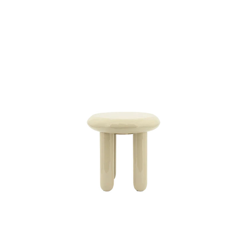 Mesa de centro redonda baloon beige D43cm