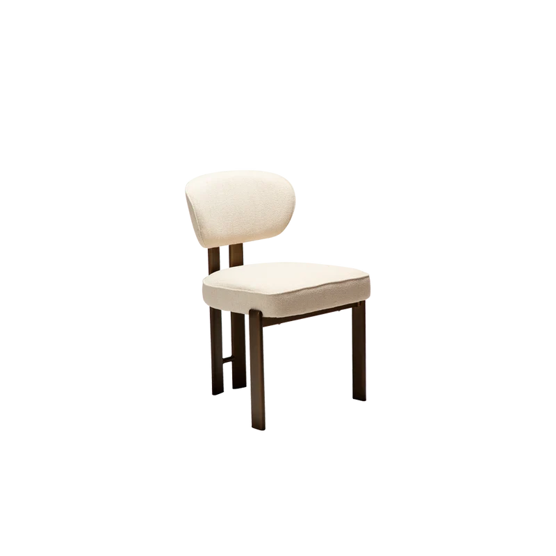 Silla bouclé beige