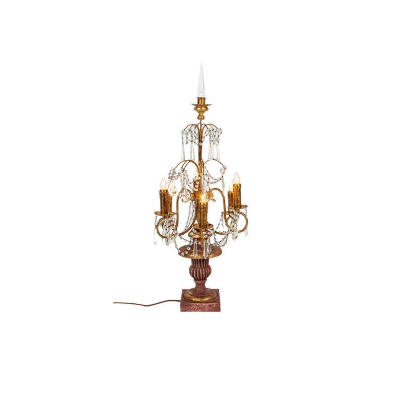Lámpara de sobremesa 6 candelabros
