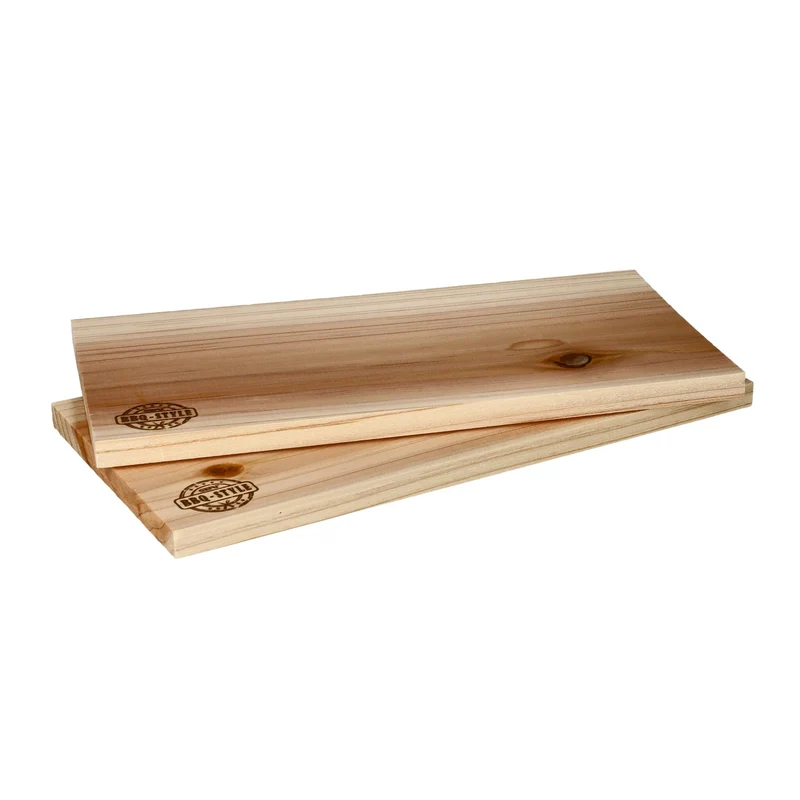 GEFU - Tablones para parrilla de barbacoa de madera de cedro, 2 piezas