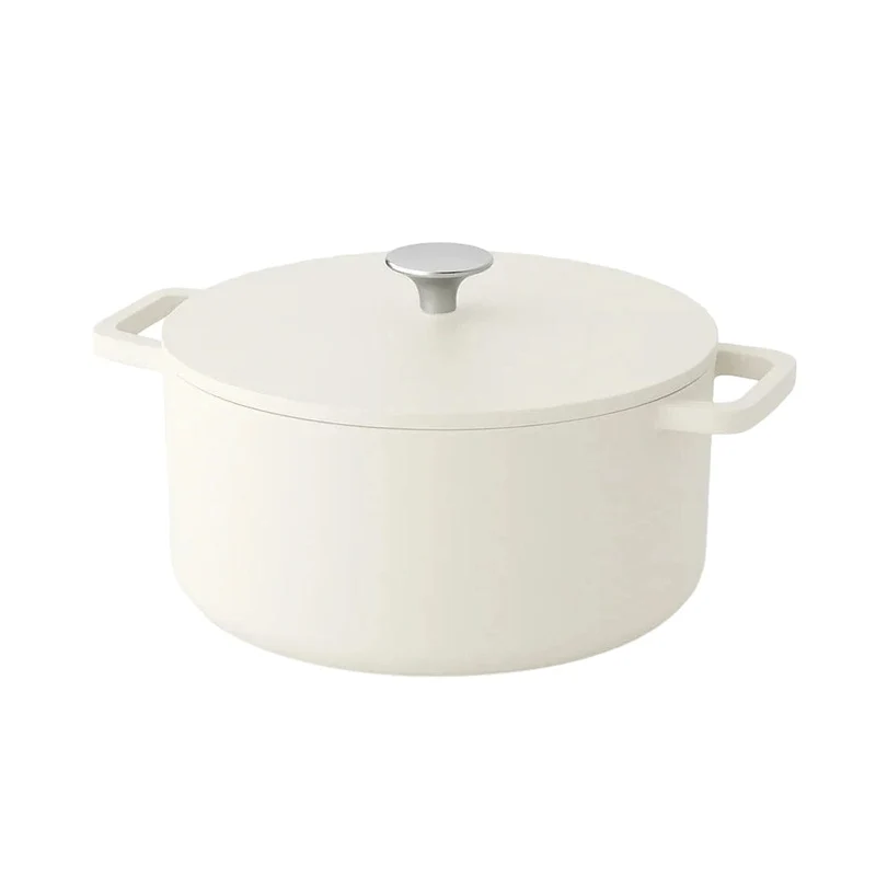 Cook & Pan - Sartén Go Ivory de hierro fundido 24 cm - 4 litros