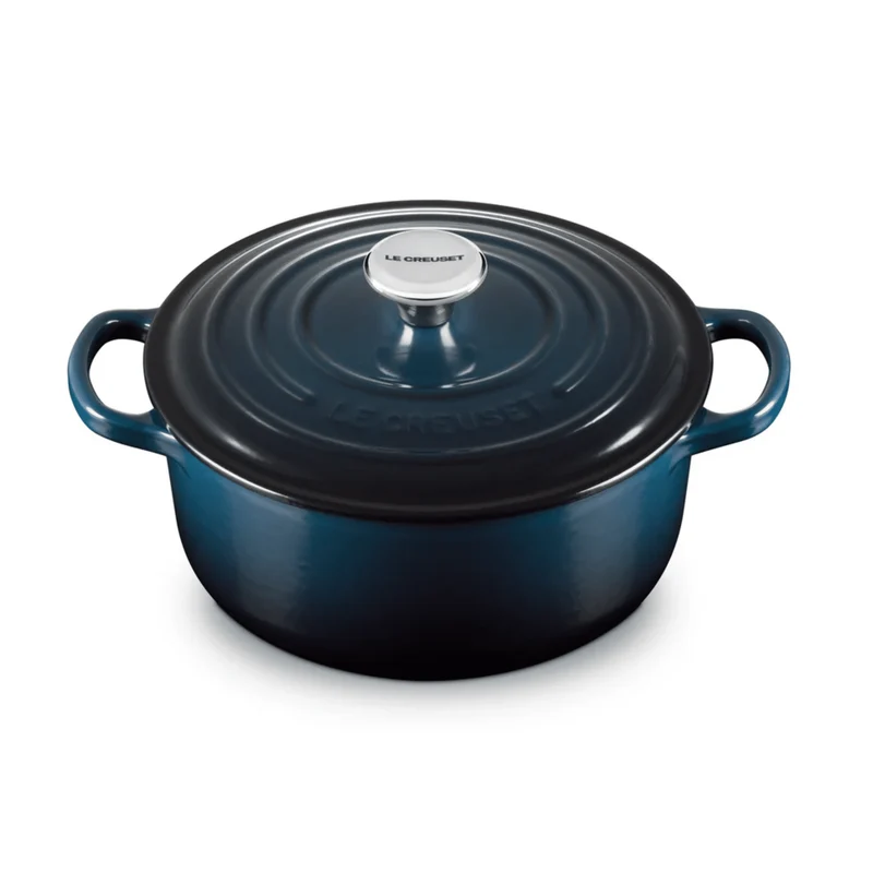 Le Creuset - Sartén redonda de hierro fundido esmaltado - Noche - 24 cm