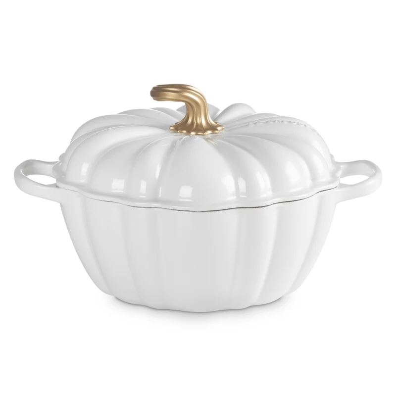 Cazuela de calabaza Le Creuset Signature blanca de 24 cm