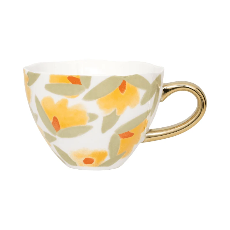 Cultura de la naturaleza urbana - Buenos días - Taza de capuchino - Lilja Daylily