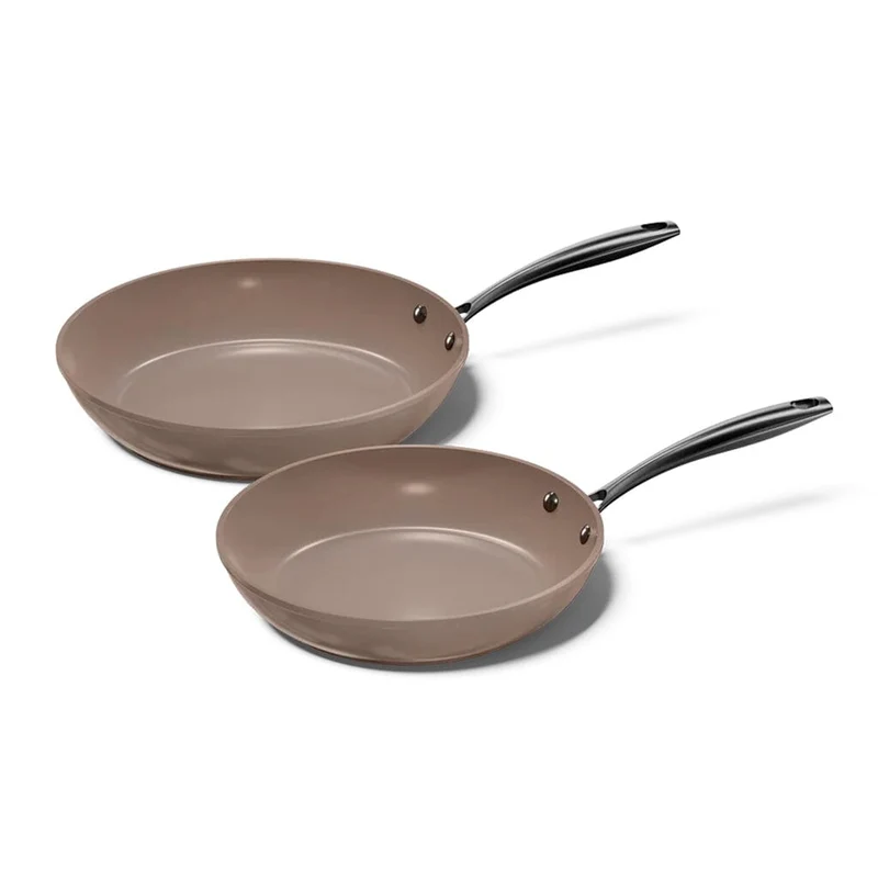 Cook & Pan - Juego de sartenes Taupe of Mind de 2 piezas