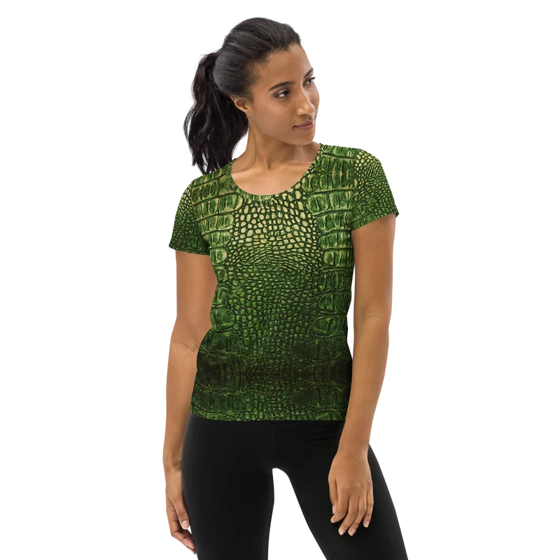 "My nerd mind went Dragon" Women's Athletic T-shirt