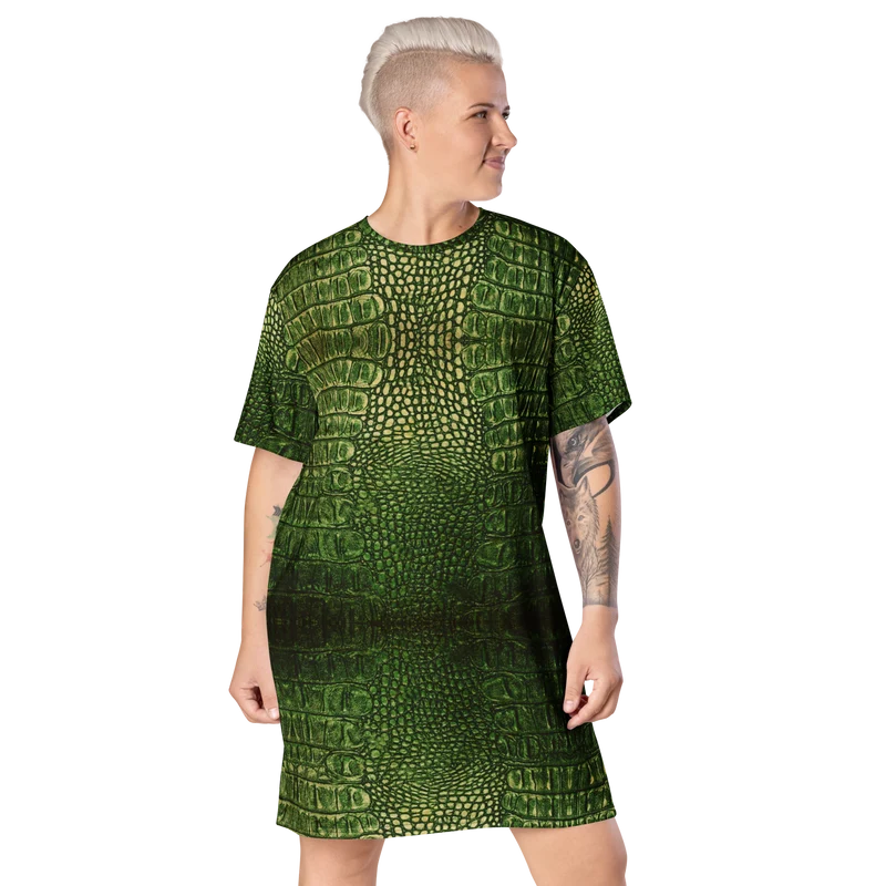 Dragon skin T-dress