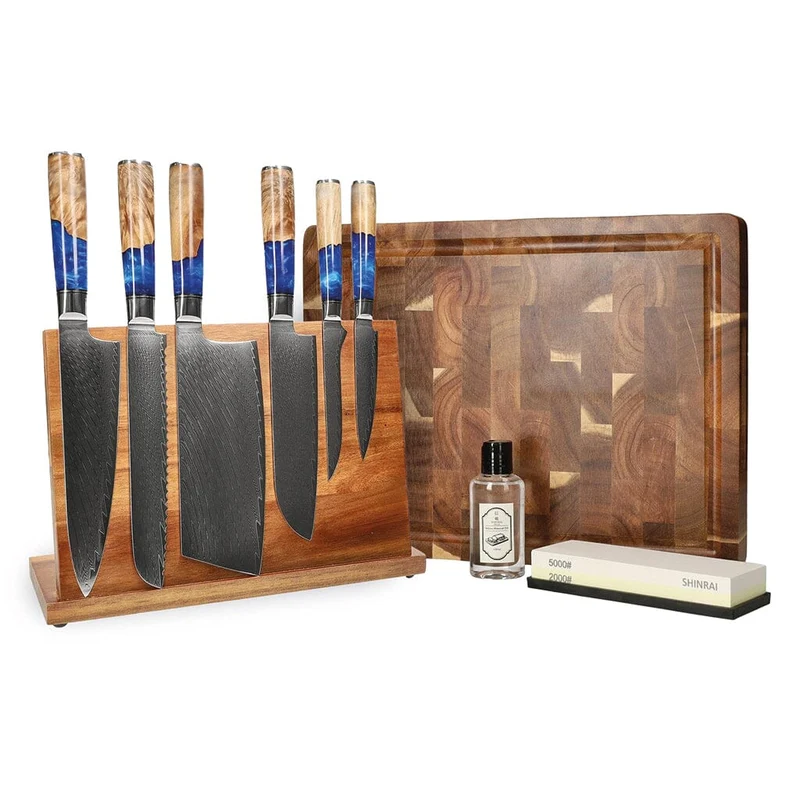 Shinrai Knives - Mega Bundle de zafiro epoxi - Todo lo que necesitas