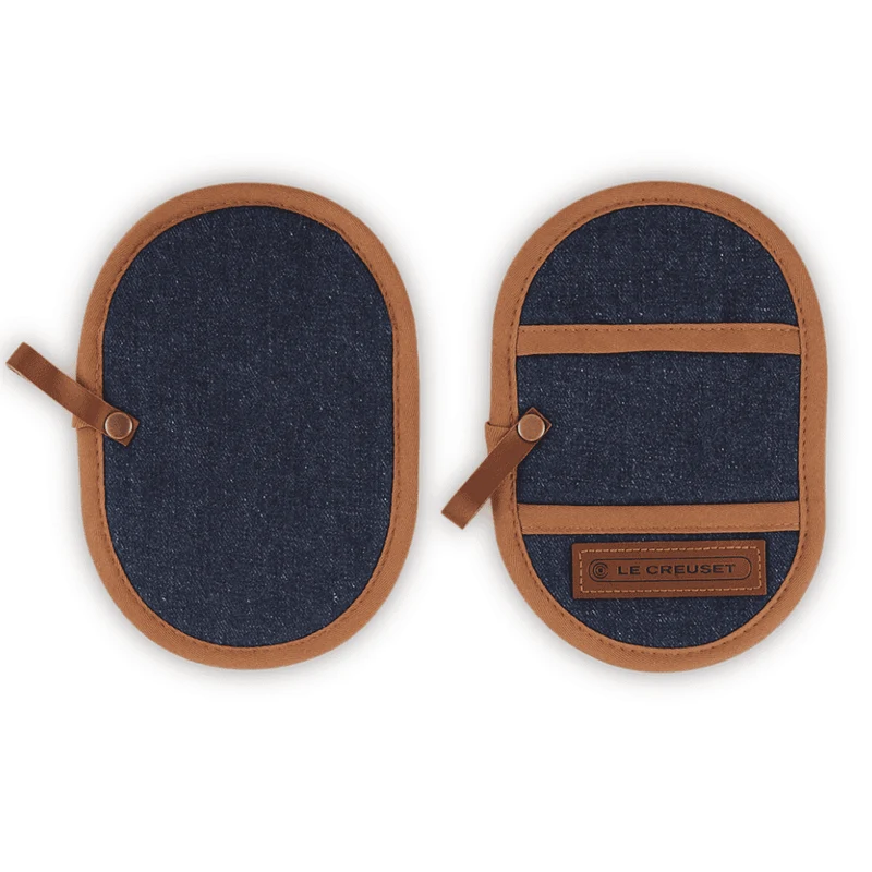 Le Creuset - Juego de 2 agarraderas Denim 18x12,5cm