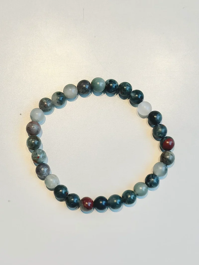Pulsera de bolas de Heliotropo