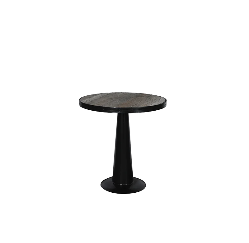 Mesa de madera redonda D73cm - Indian Treasures