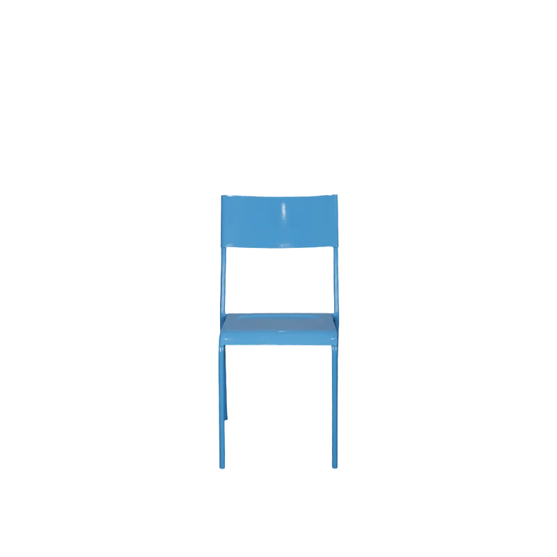 Silla hierro azul claro - Indian Treasures
