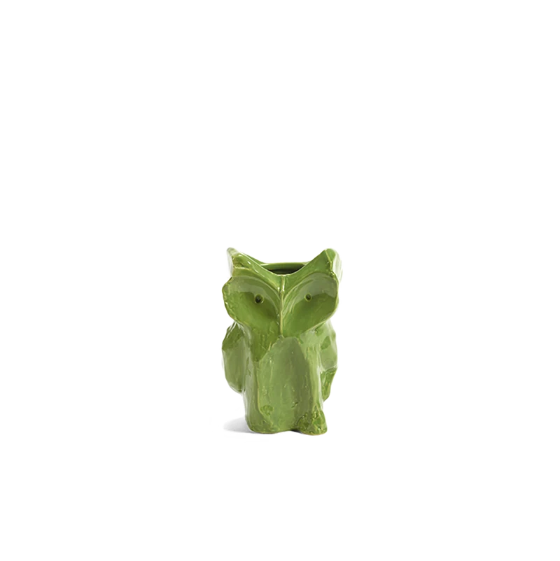 Jarrón de cerámica búho Marni - verde XS