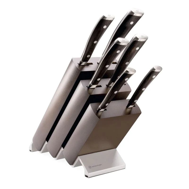 Wusthof - Juego de cuchillos Ikon de 6 piezas con bloque de cuchillos