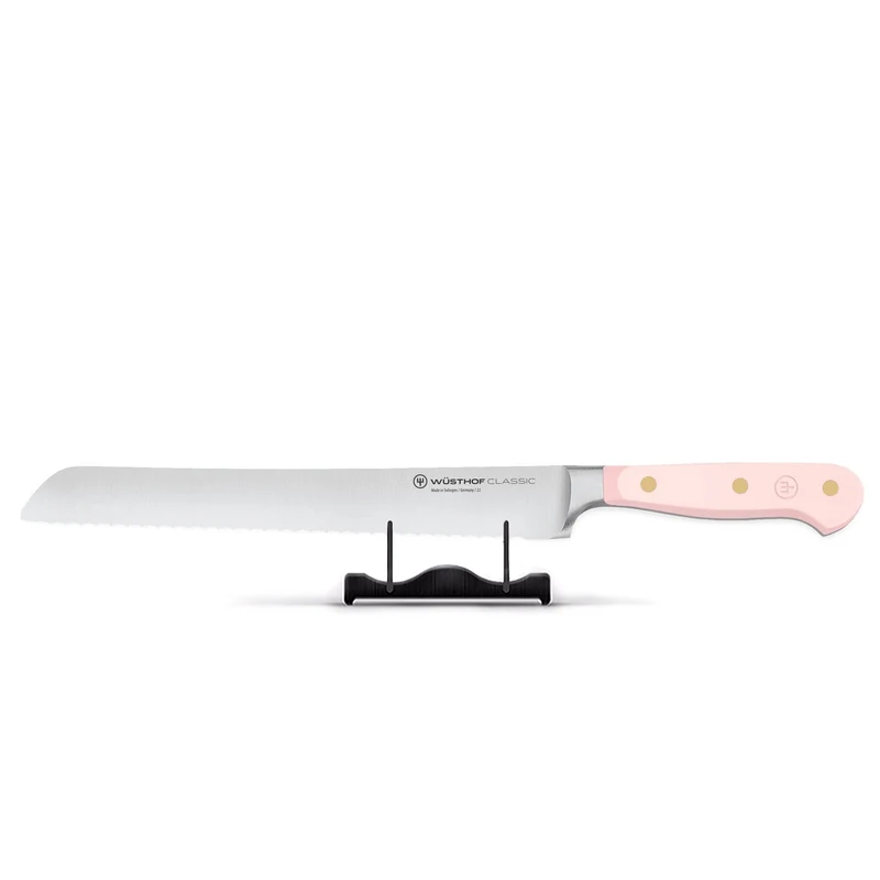 Wusthof - Cuchillo de pan clásico con doble filo dentado Sal rosa del Himalaya 23 cm