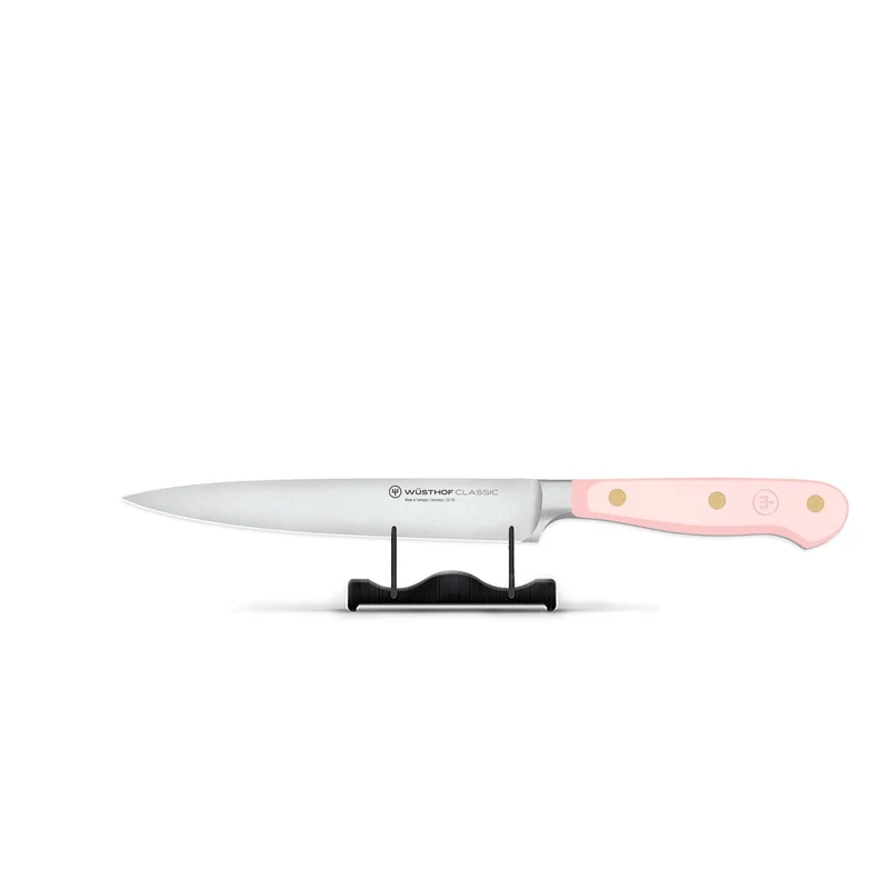 Wusthof - Cuchillo de trinchar clásico con sal rosa del Himalaya, 16 cm