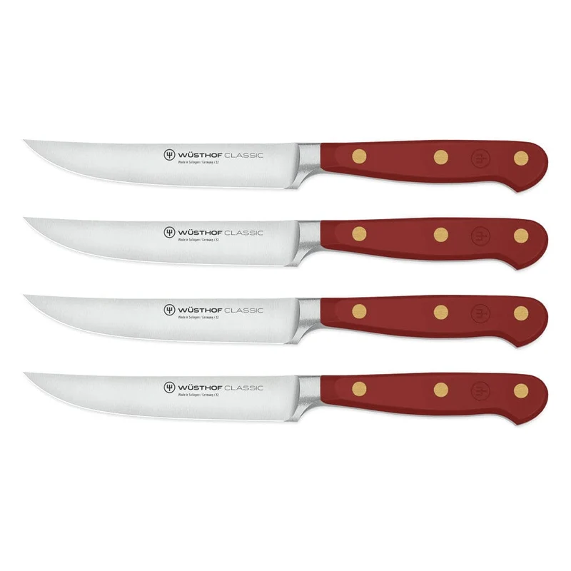 Wusthof - Juego de cuchillos para carne clásicos de 4 piezas Tasty Sumac