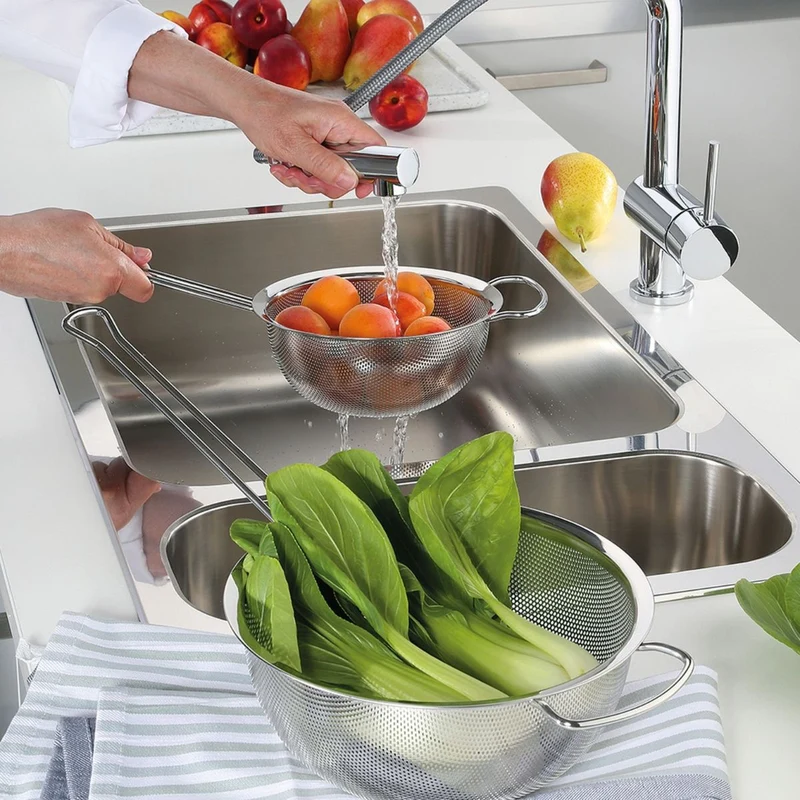 Colador acero inox con mango Deluxe Küchenprofi