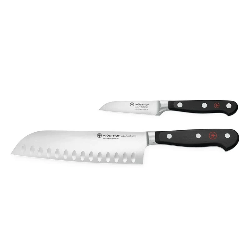 Wusthof - Cuchillo Santoku Clásico + Cuchillo de Oficina
