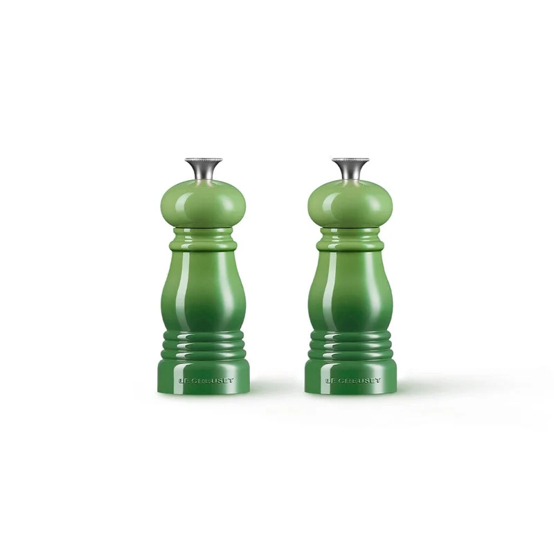 Le Creuset - Lote de 2 pequeños molinos de viento de bambú 11 cm