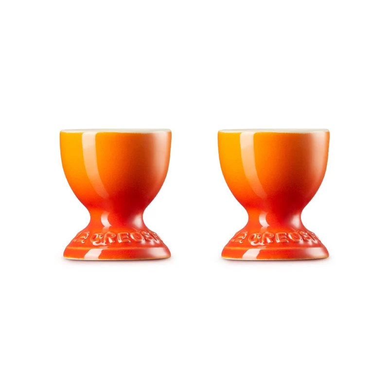 Le Creuset - Set de 2 Hueveras Naranja Rojo