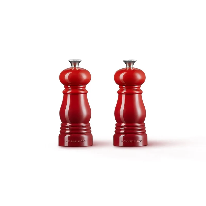 Le Creuset - Set de 2 Molinillos Pequeños Rojo Cereza 11cm