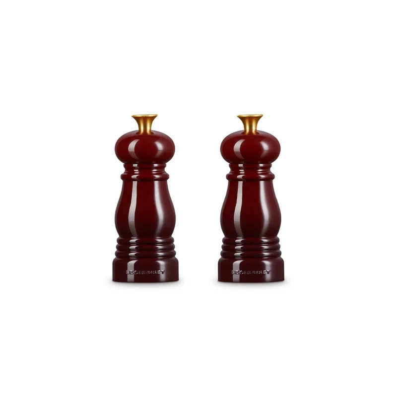 Le Creuset - Juego de 2 Molinillos Pequeños de Granate 11cm