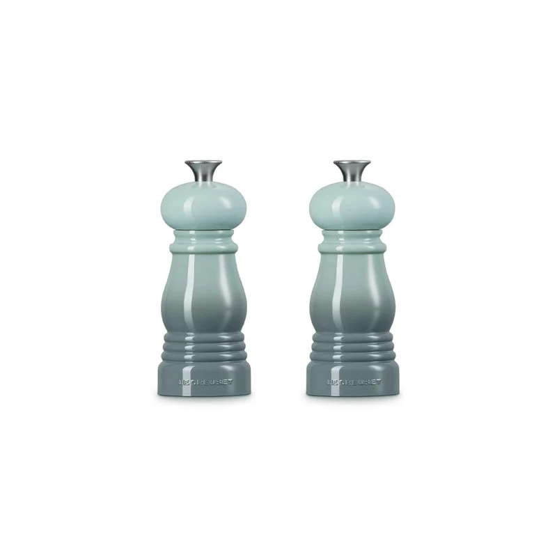 Le Creuset - Juego de 2 pequeños molinillos de sal marina 11 cm