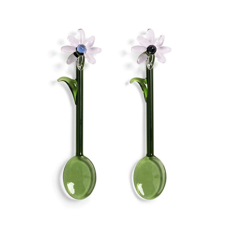 &Klevering - Cuchara flora rosa set de 2