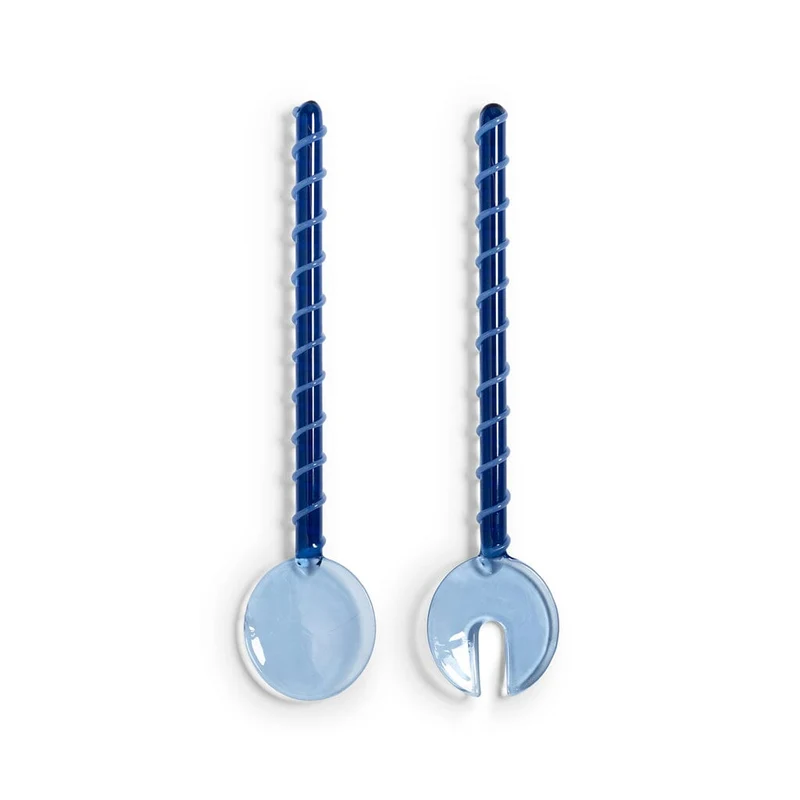 &Klevering - Porta cubiertos para ensalada azul