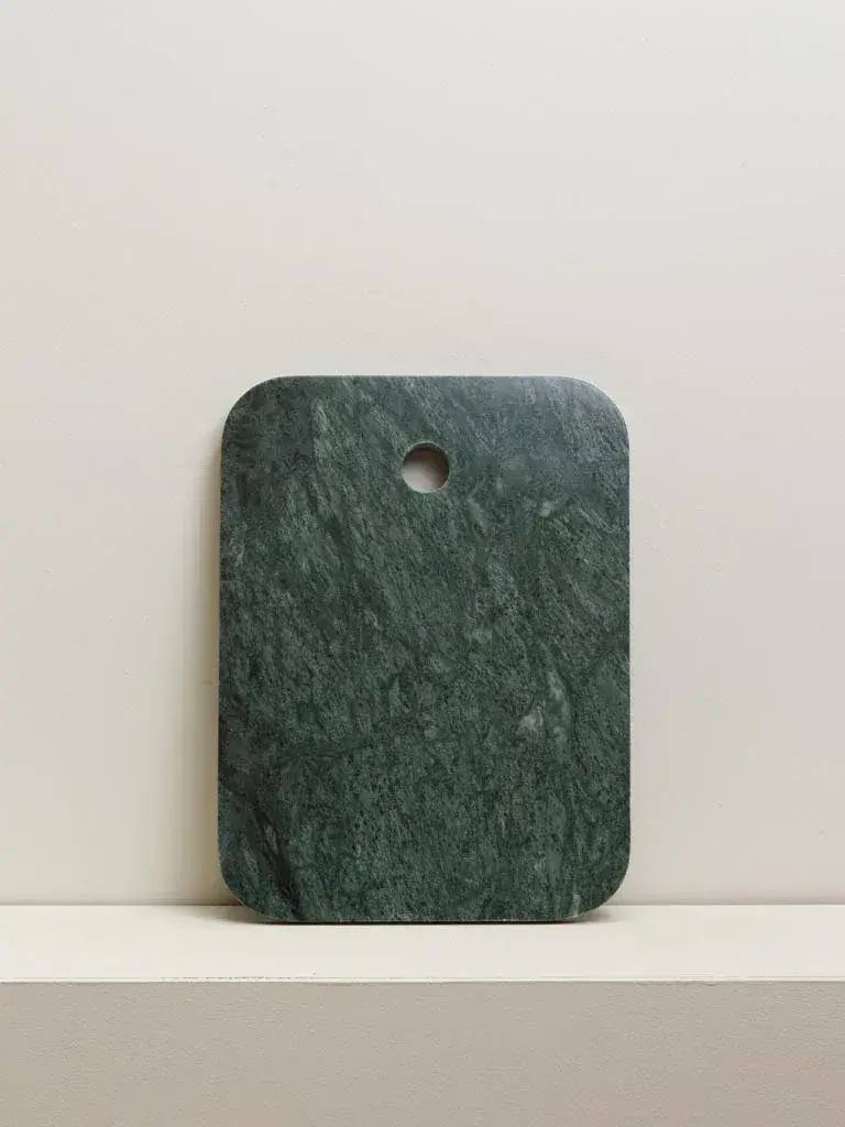 Tabla de corte de mármol verde Canadiense