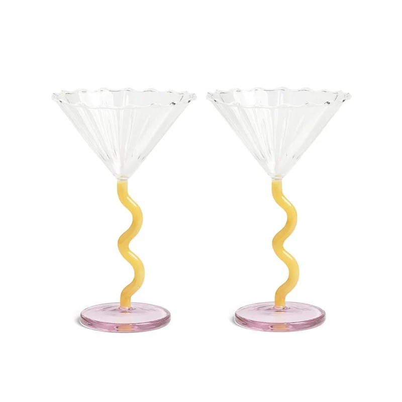 &Klevering - Coupe Curve caramelo juego de 2