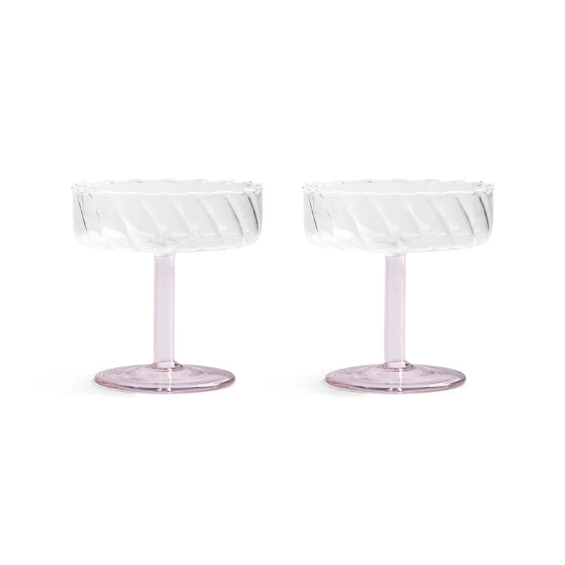 &Klevering - Coupe twirl rosa juego de 2