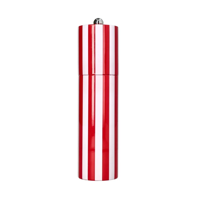 Addison Ross - Molinillo de Sal y Pimienta de Bobina Rojo y Blanco 23 cm